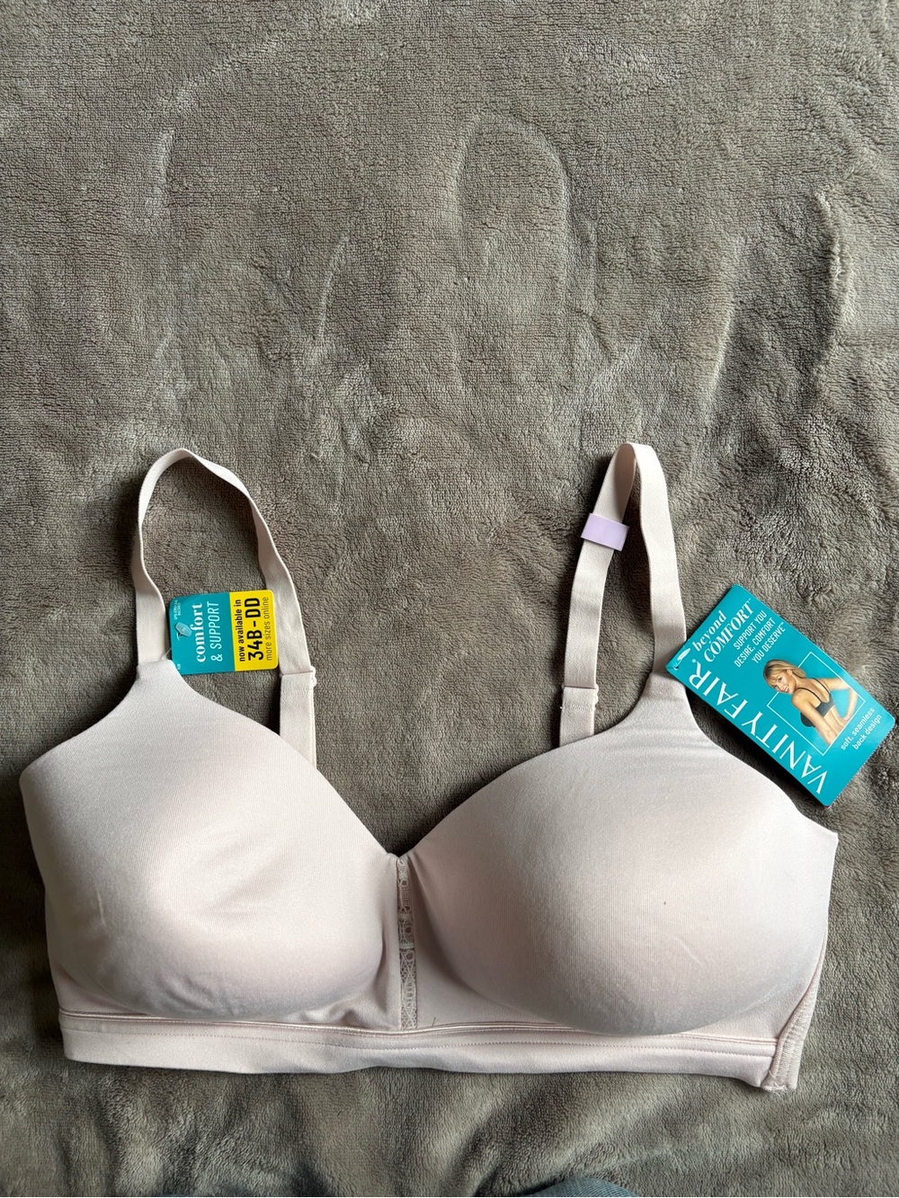 Vanity Fair Light Pink Wireless Comfort Bra